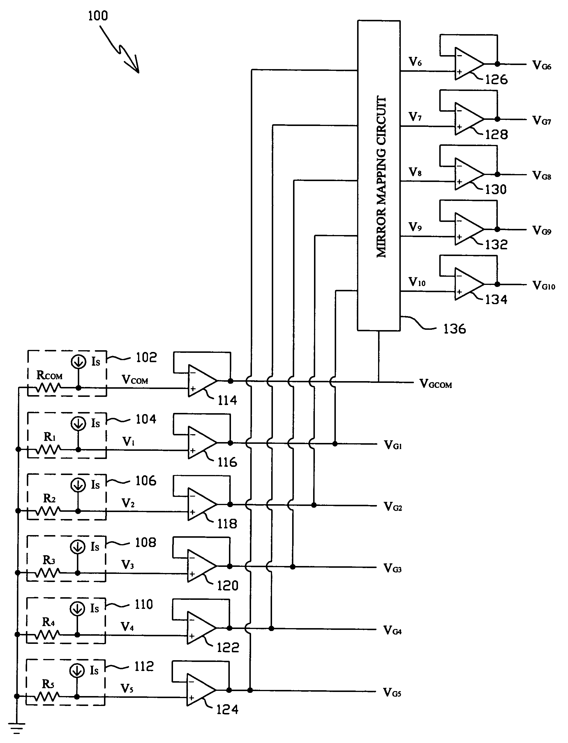 Gamma voltage generator and method thereof for generating individually tunable gamma voltages