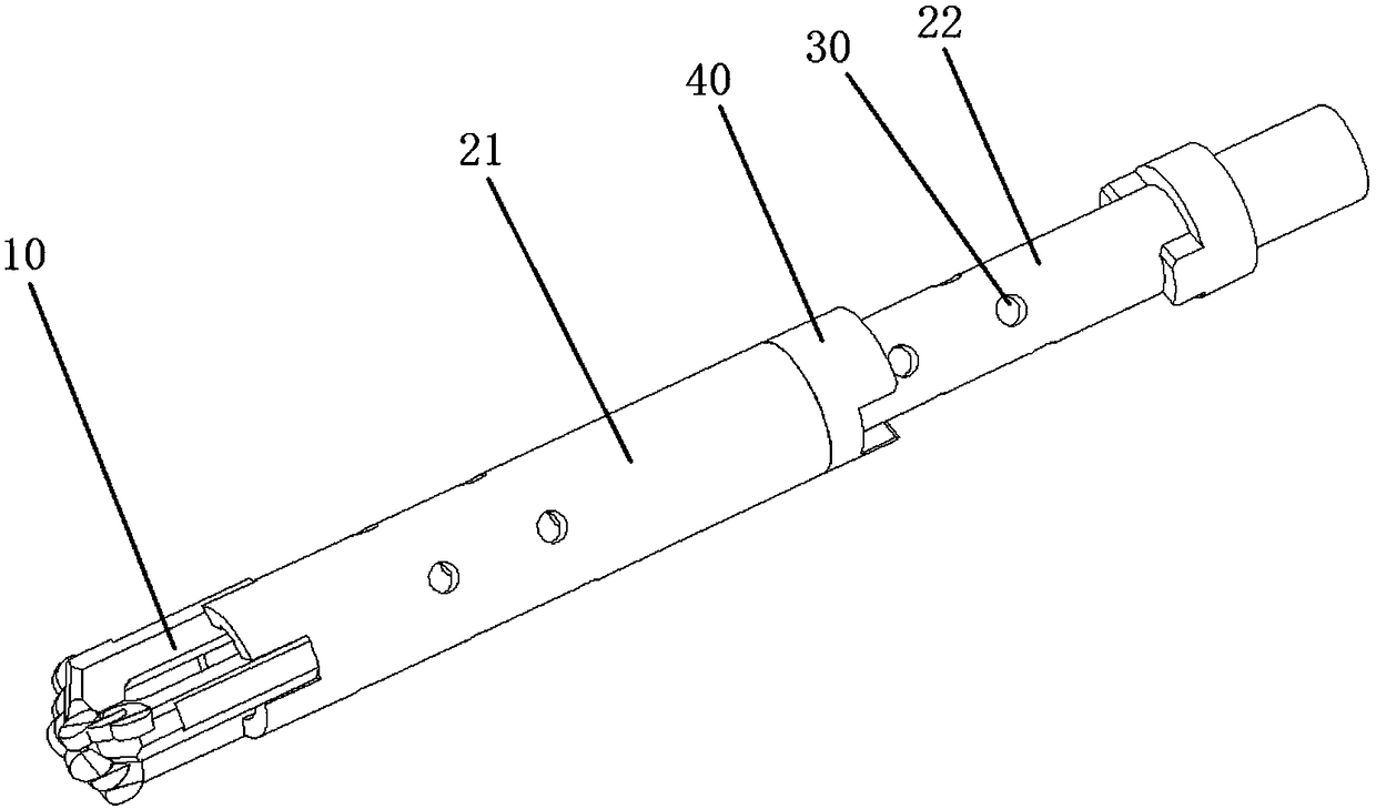 A disposable telescopic drilling tool used for fire prevention and grouting in coal mines