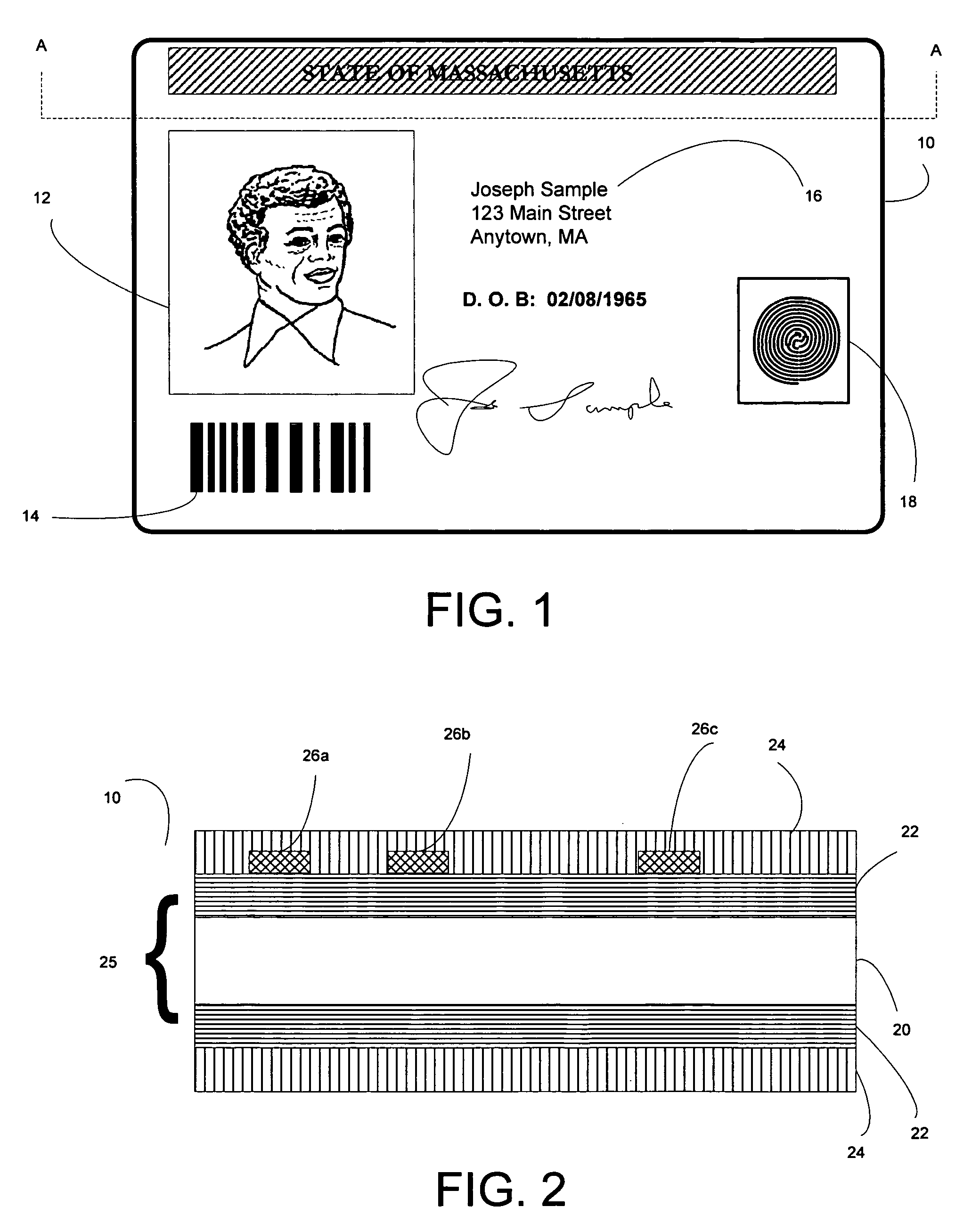 Image destruct feature used with image receiving layers in secure documents