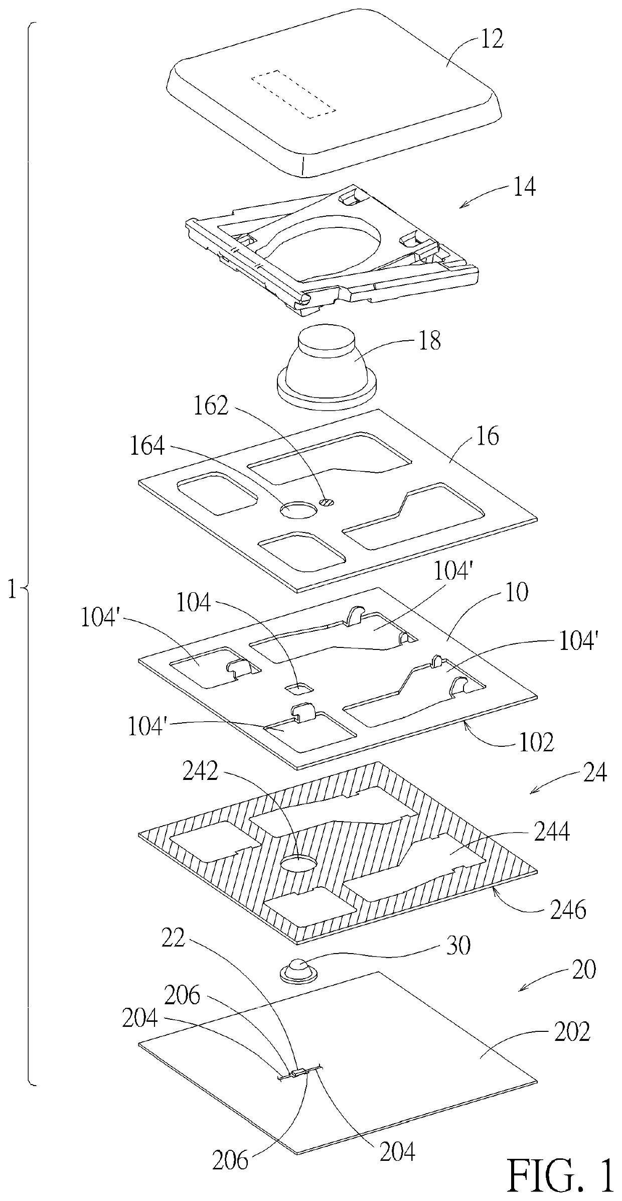 Illuminated keyswitch structure and illuminating module thereof