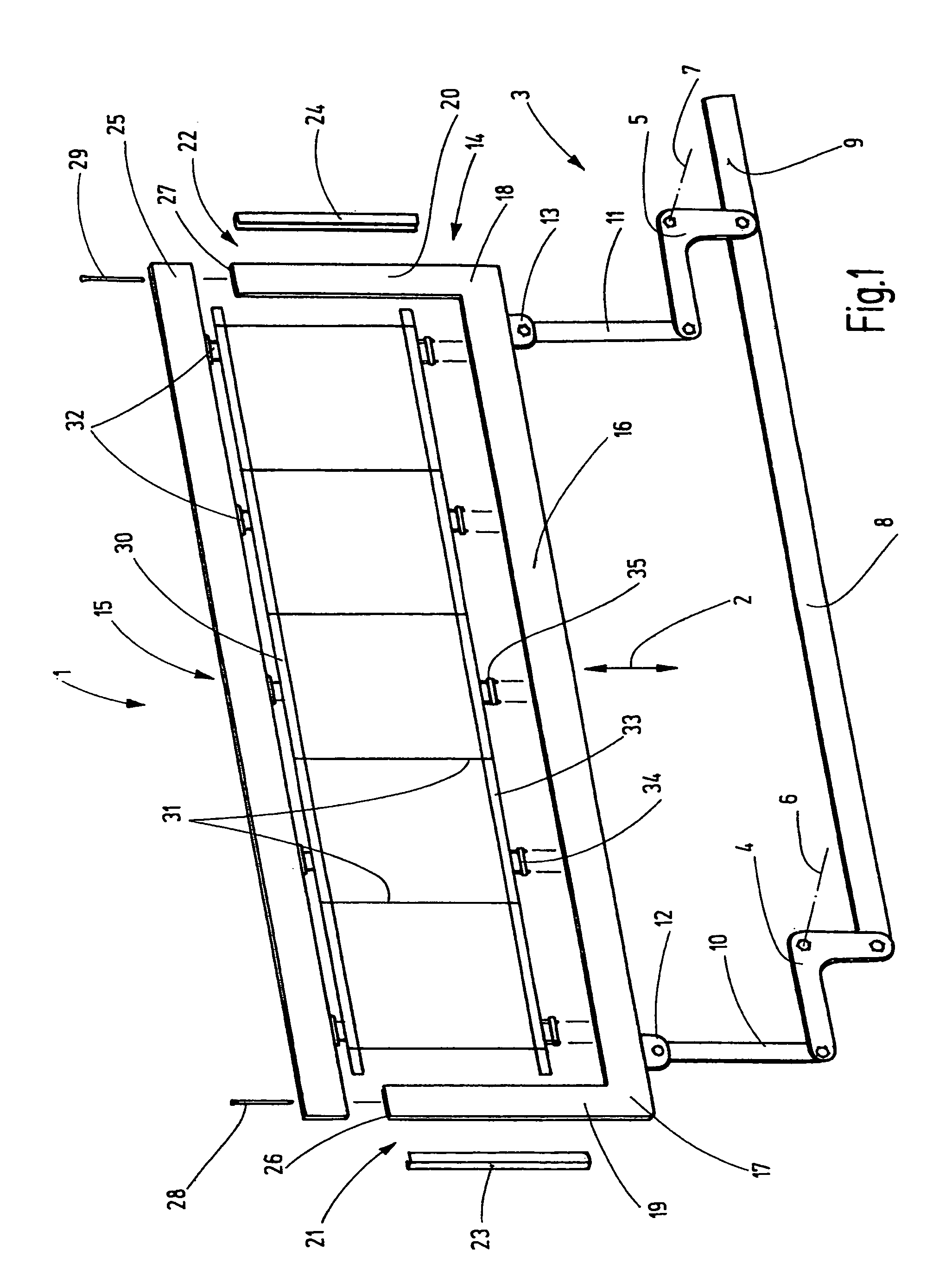 Dividable two-part heald shaft