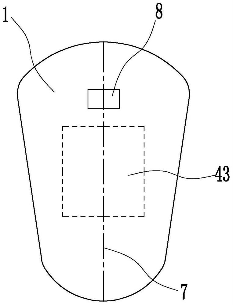 Male mild incontinence towel with rigid three-dimensional structure