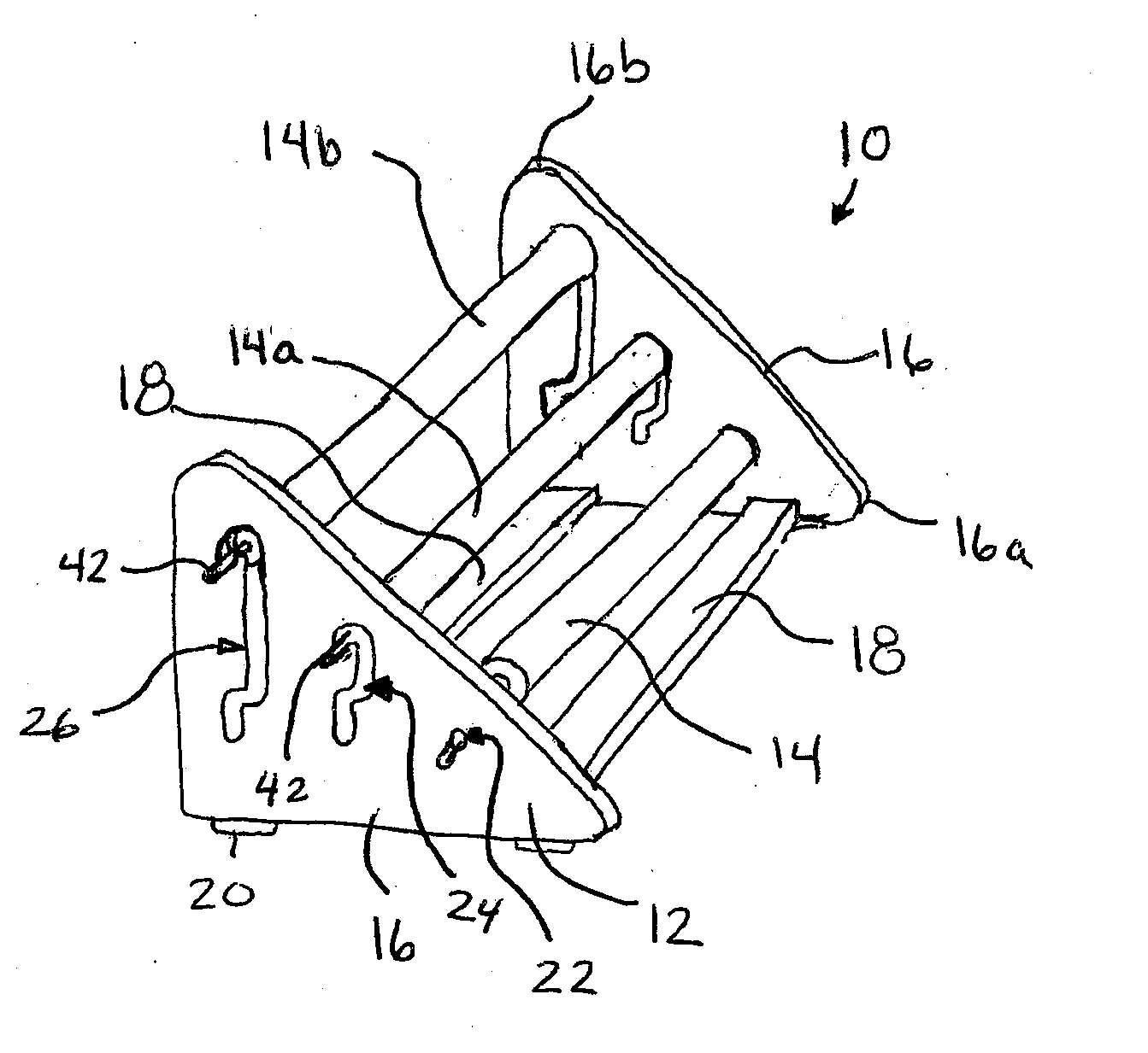 Multiple position foot massaging device