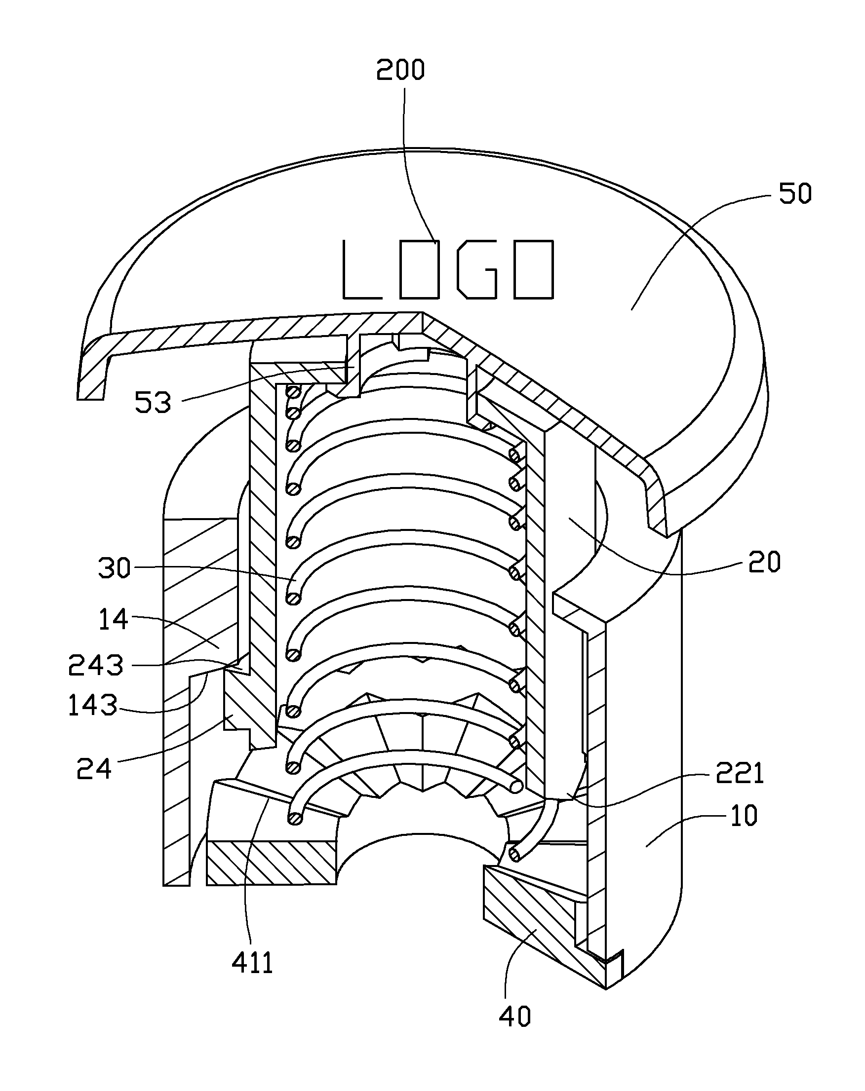 Rotatable graphic assembly