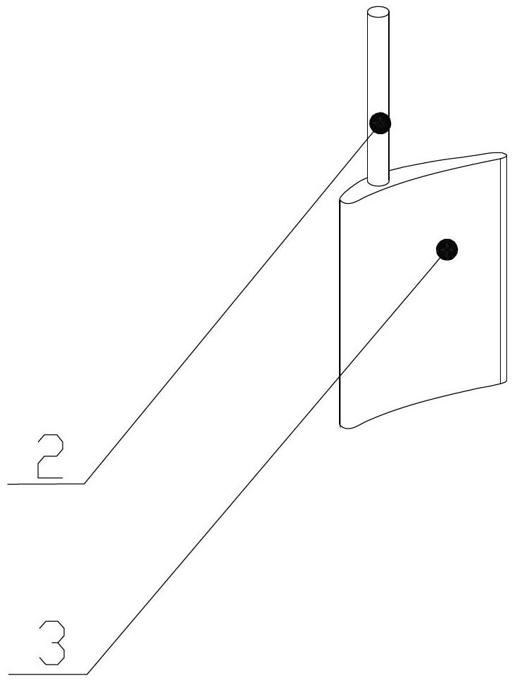 Blade experiment device for tidal current energy water turbine