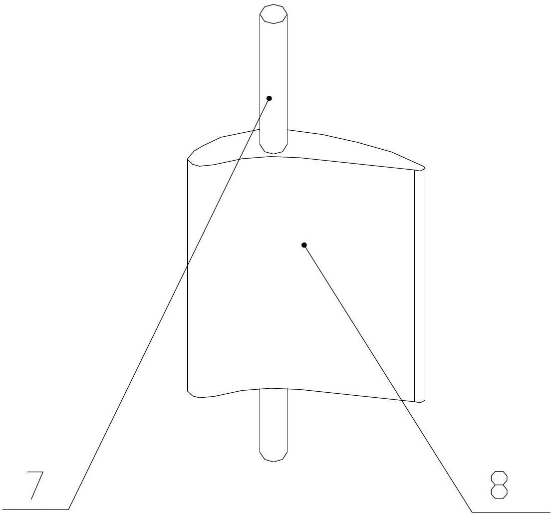 Blade experiment device for tidal current energy water turbine