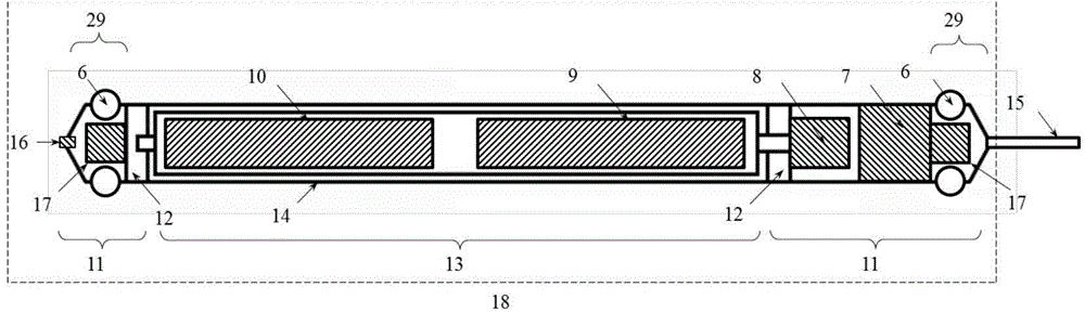 Single-hole directional detecting radar antenna for advance geology forecast of tunnel