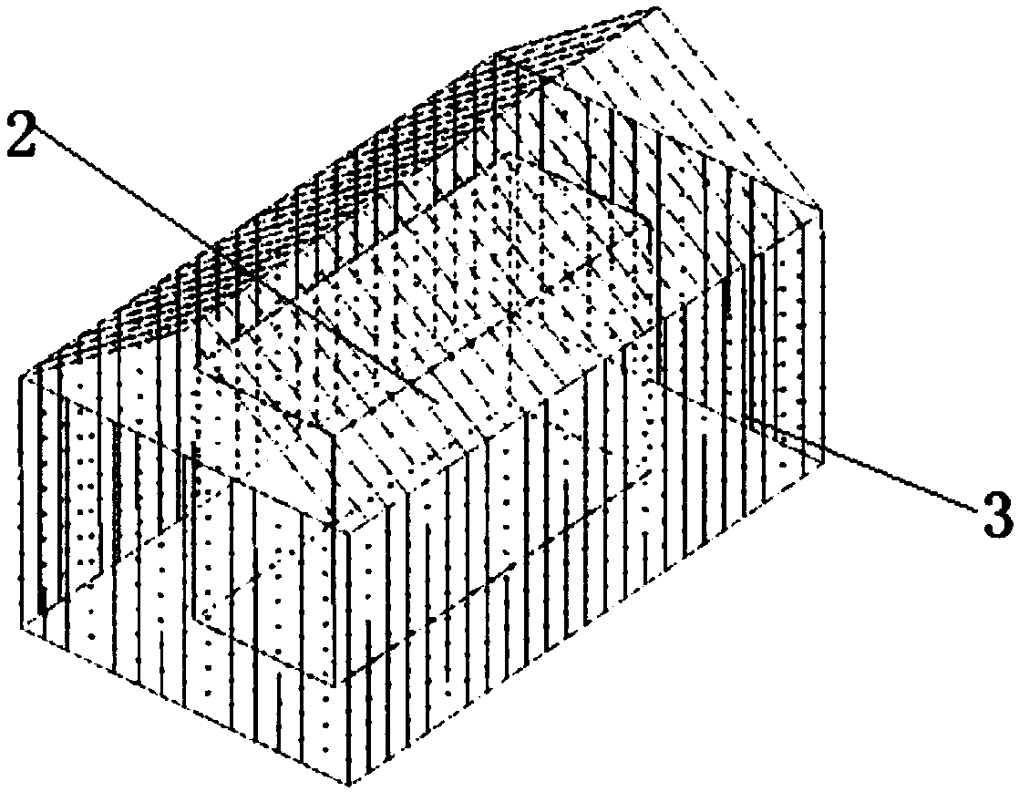 Method for simulating drainage hole curtain of underground workshop of hydropower station