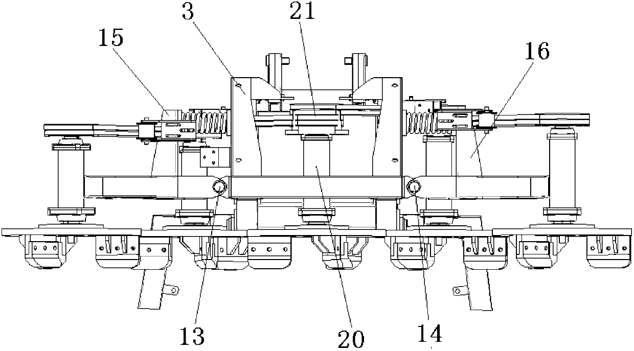 Road surface ice and snow clearing equipment driven by leather belt transmission mode