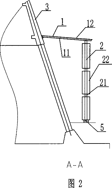 Noise reducing and anti-freezing device outside power plant cooling tower