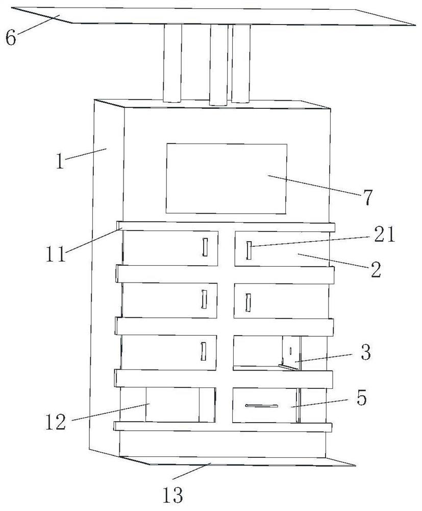 Battery replacement cabinet for portable battery replacement power battery