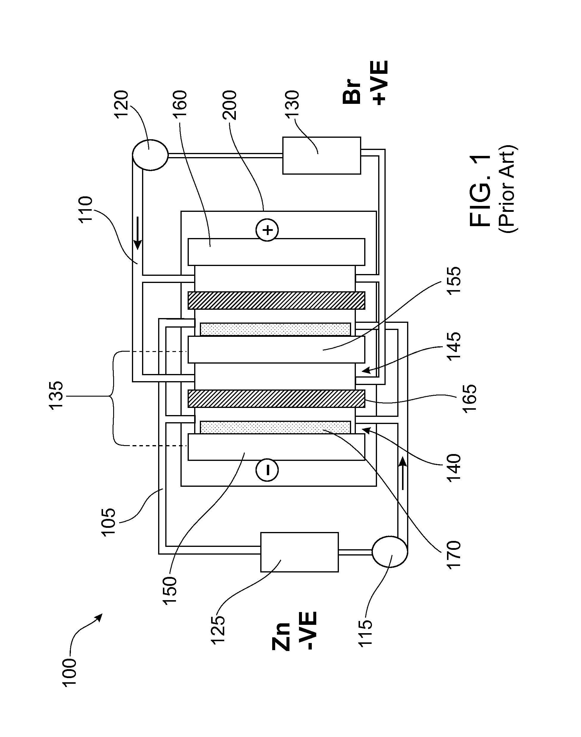 Flowing electrolyte reservoir system