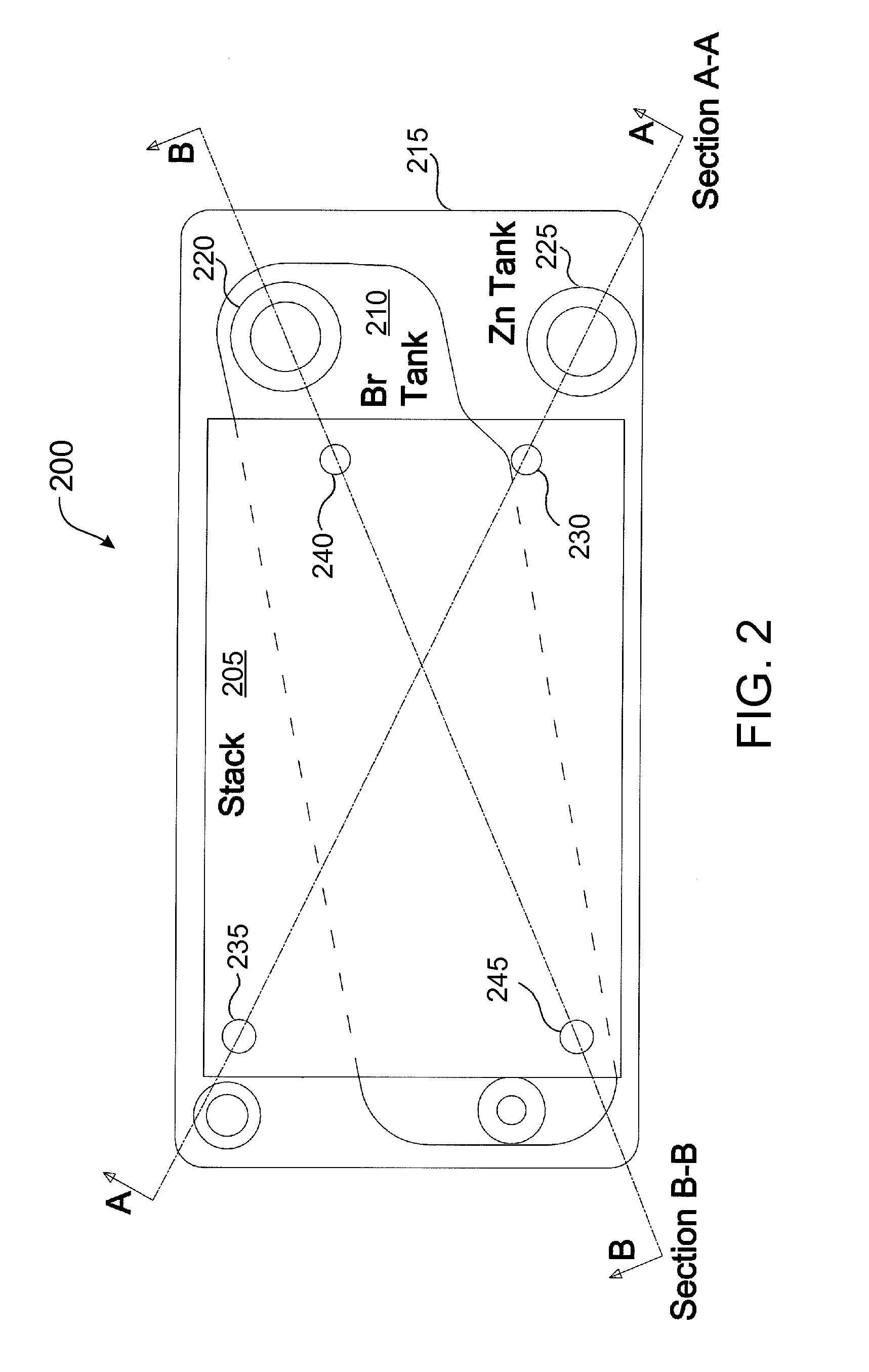 Flowing electrolyte reservoir system