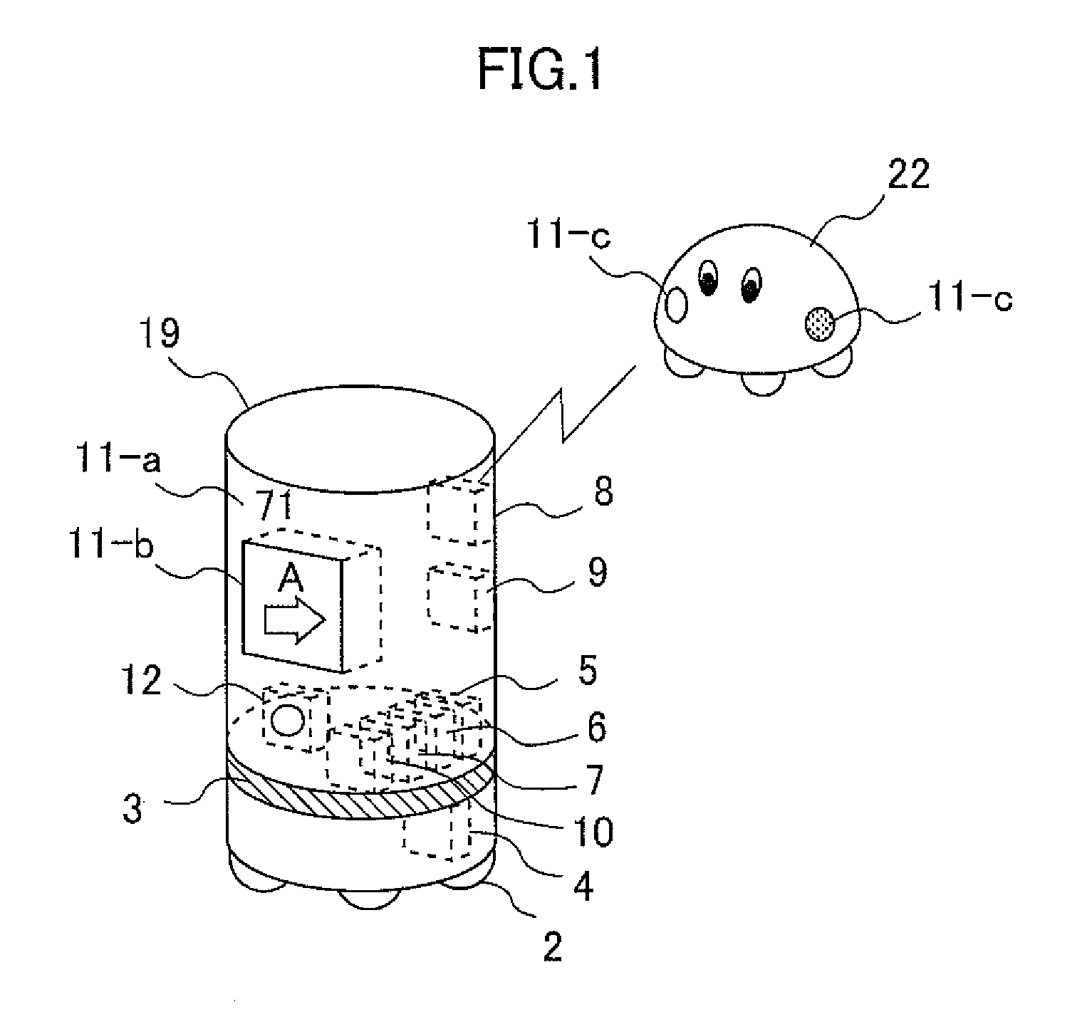 Autonomous mobile robot apparatus and a rush-out collision avoidance method in the same appratus