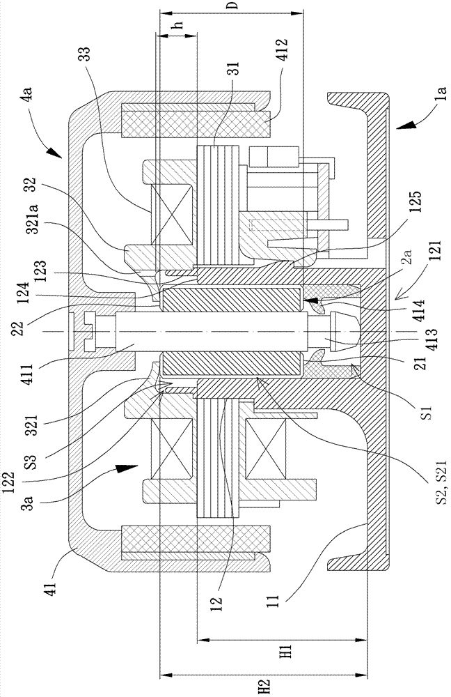 Motor with oil storage function