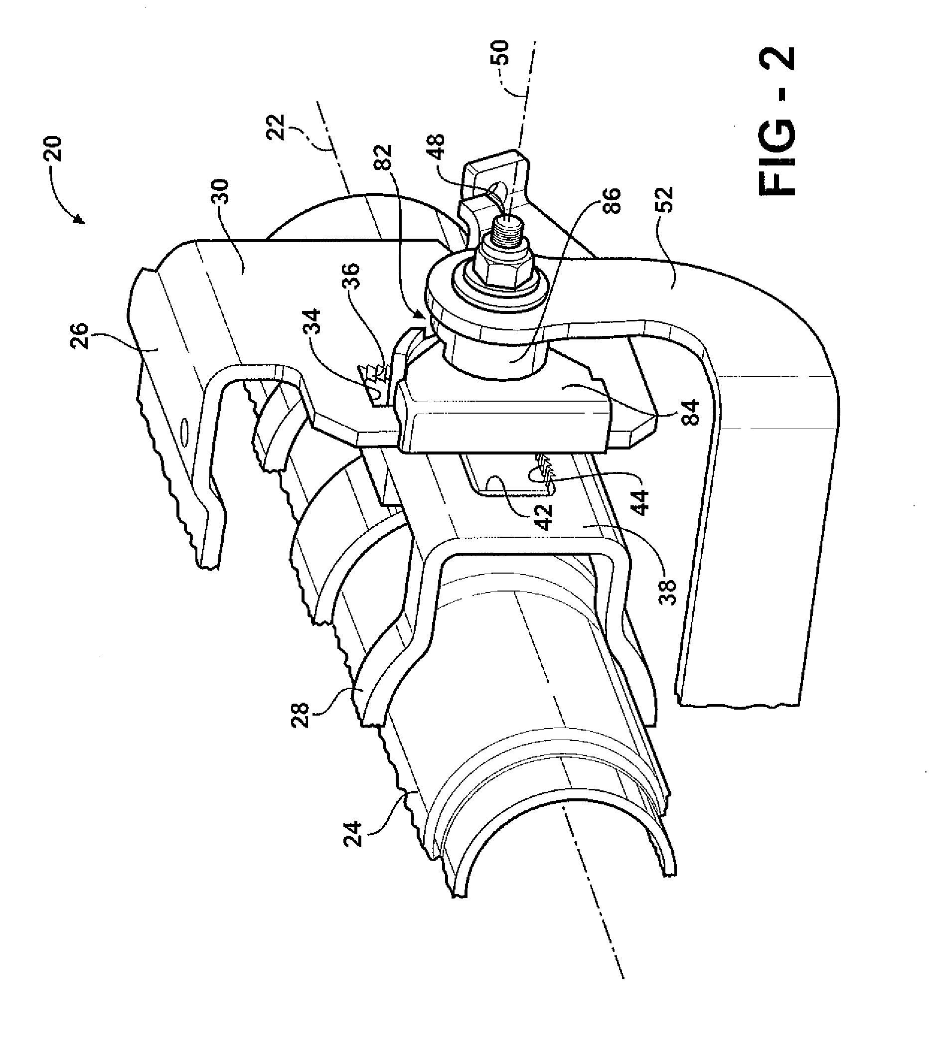 Dual on-center column lock mechanism