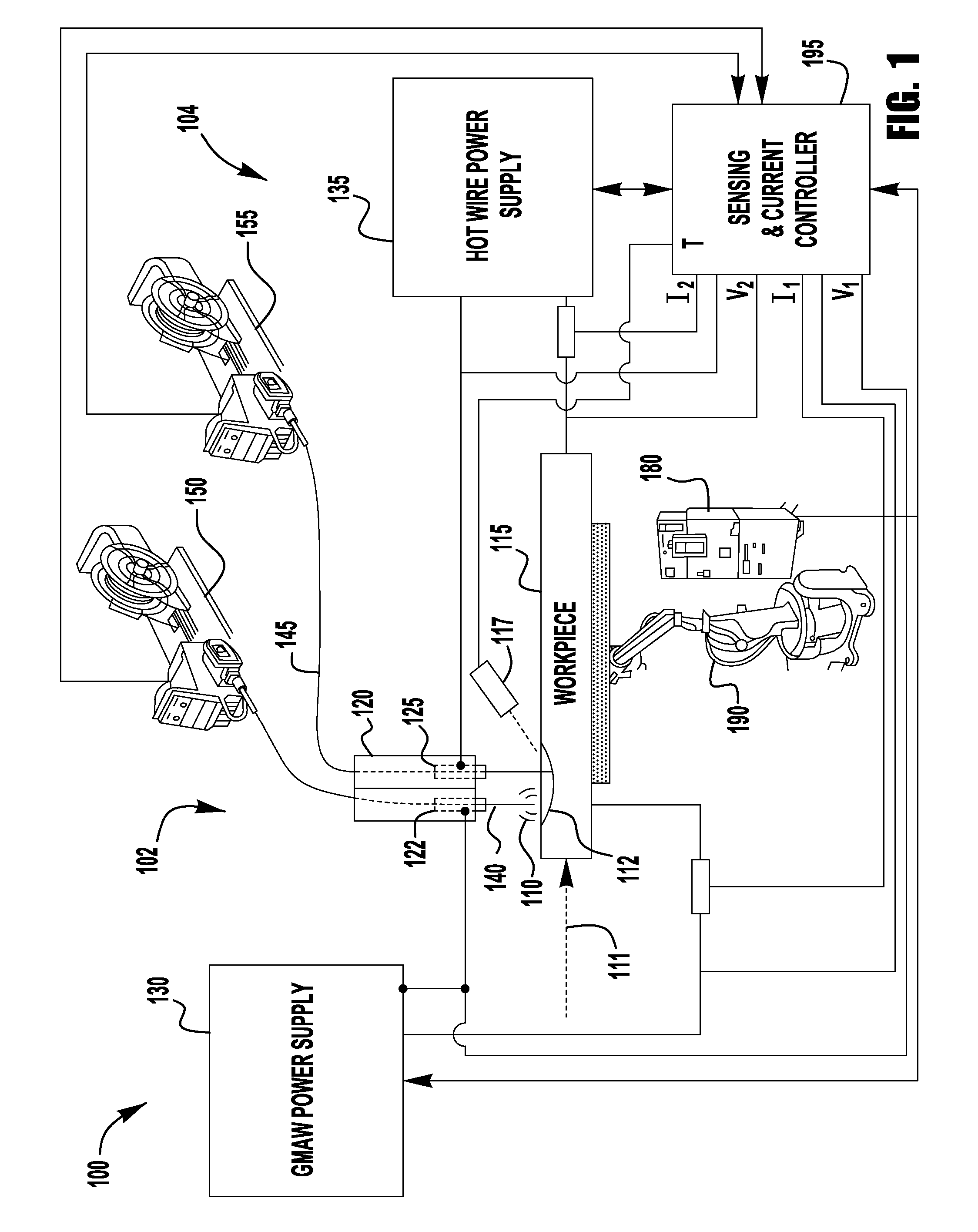 System and method of controlling heat input in tandem hot-wire applications