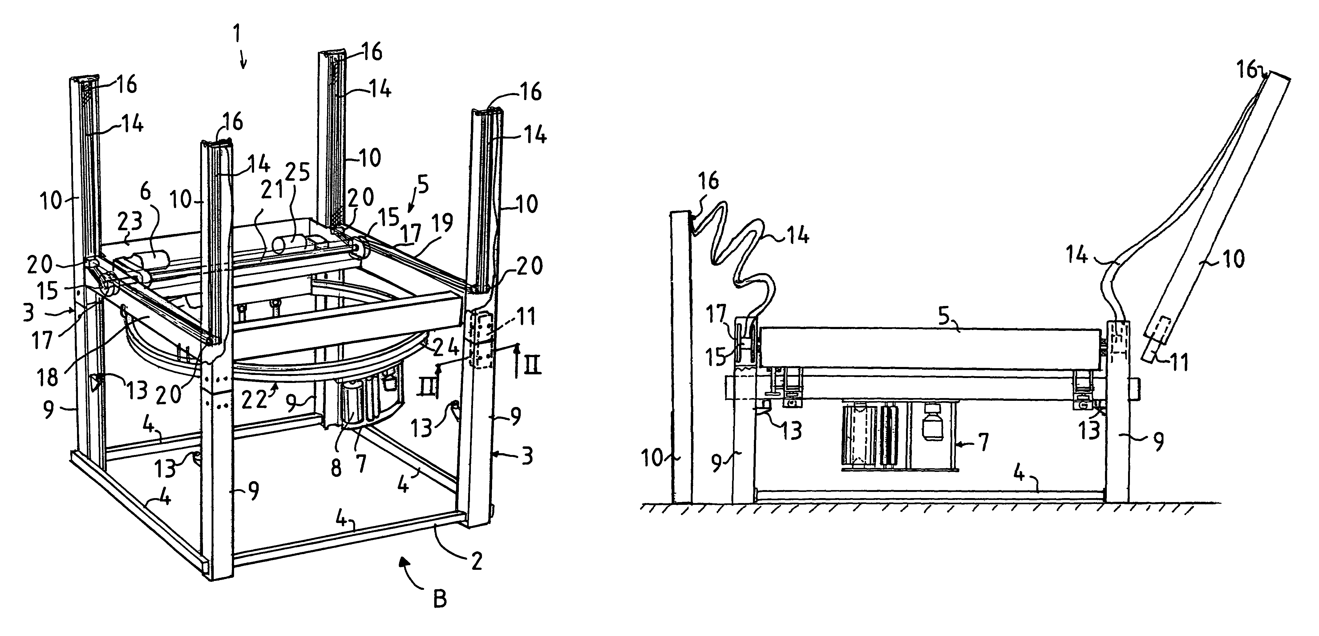 Wrapping machine and top foil wrapping machine