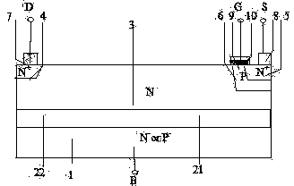 SOI LDMOS device with interface N&lt;+&gt; layer