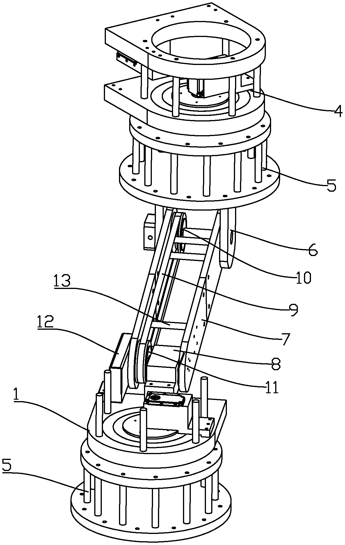 Gravity compensating device and robot