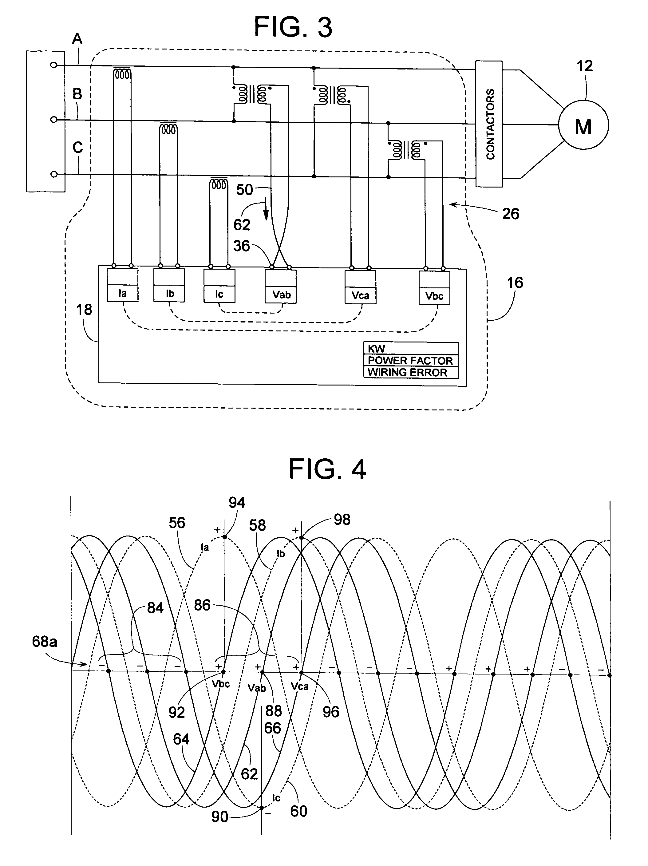 Method of recognizing signal mis-wiring of a three-phase circuit