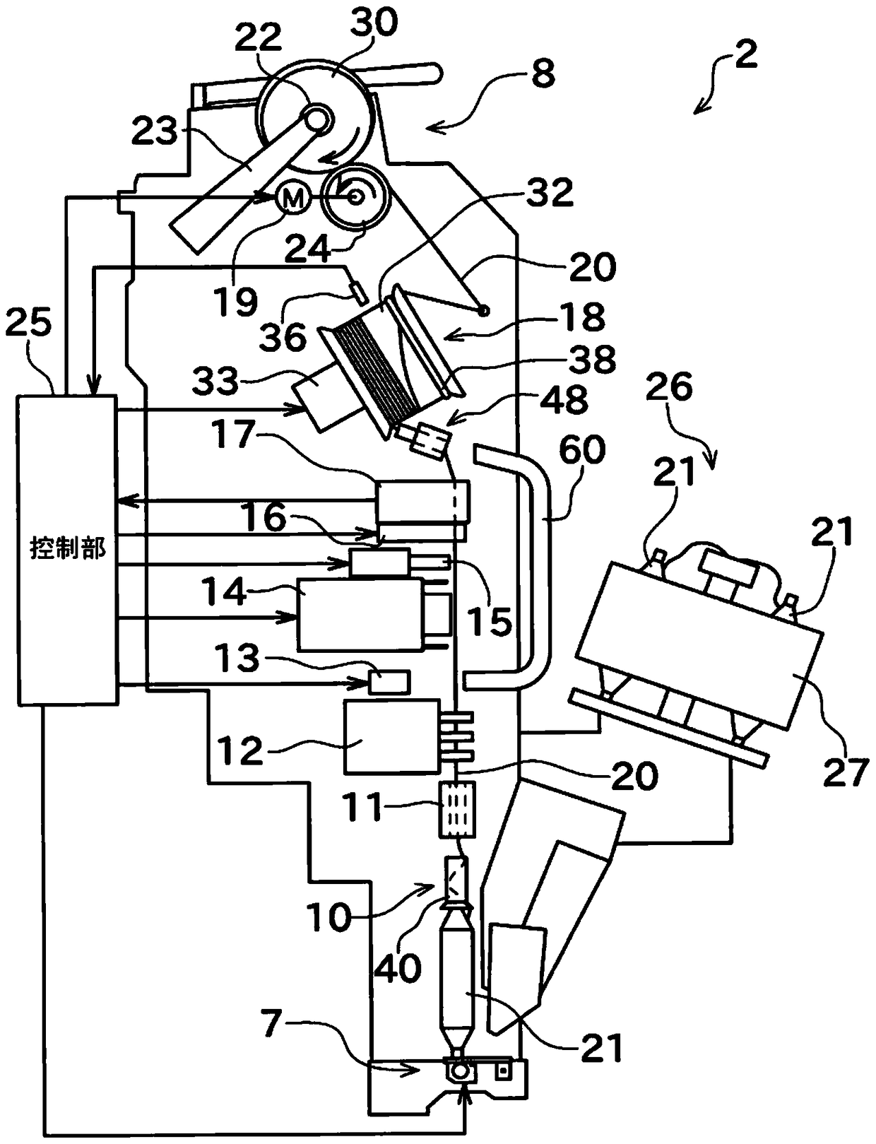 Yarn winding machine and yarn winding method