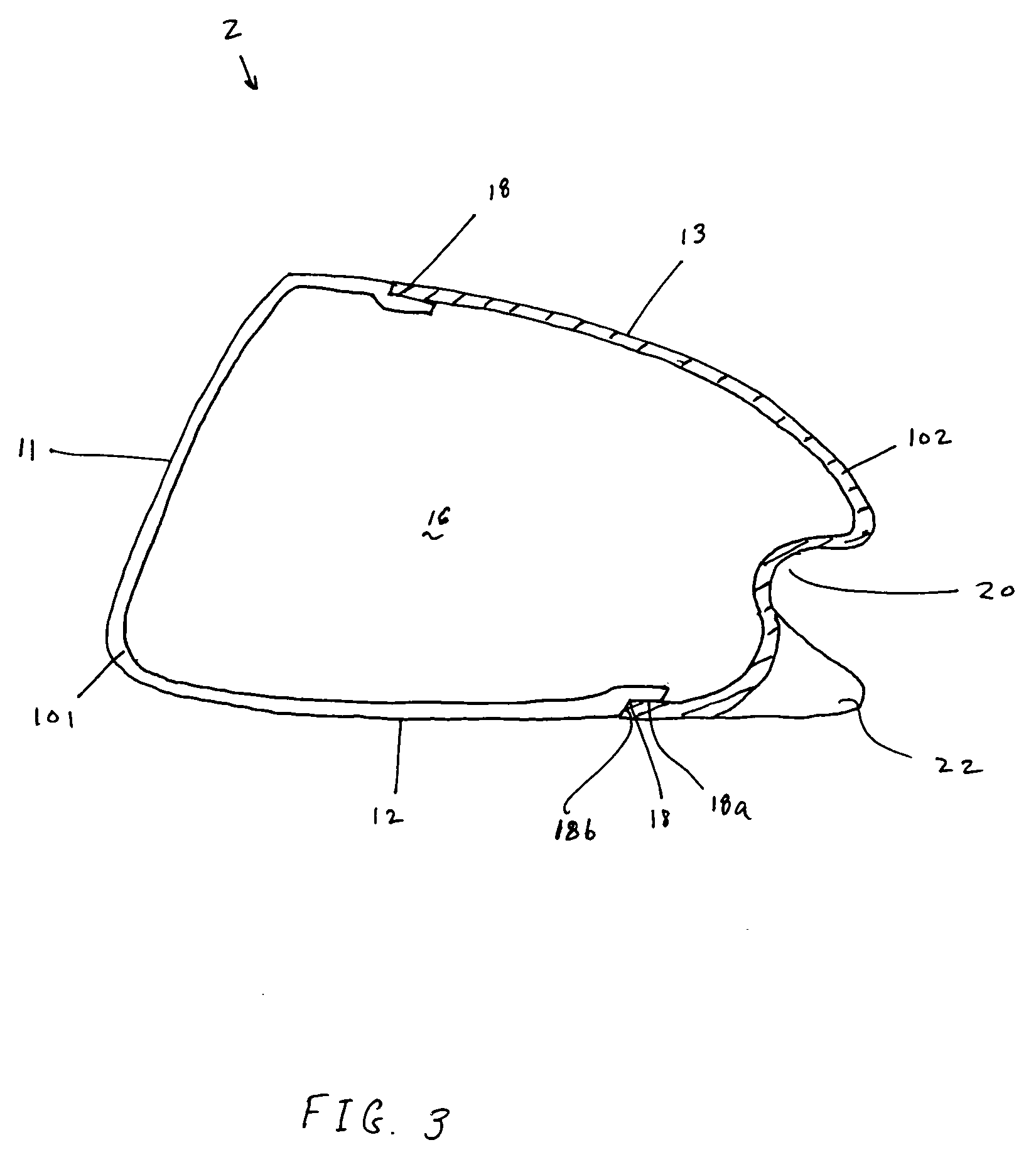 Golf club head with concave insert