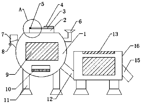 Quantitative microbial feed fermentation device