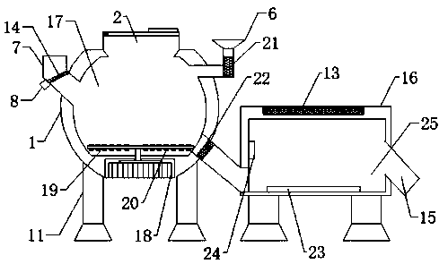 Quantitative microbial feed fermentation device