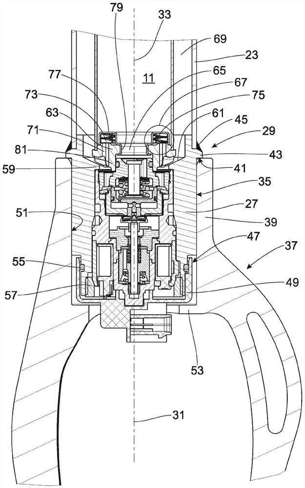 Vibration damper having adjustable damping valve