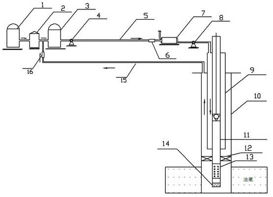 Hot water injection circulation viscosity reduction system for producing ultra-deep ultra-heavy oil and application method thereof