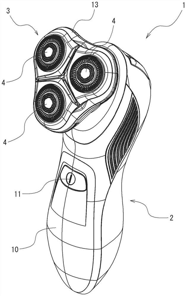 Rotary electric razor