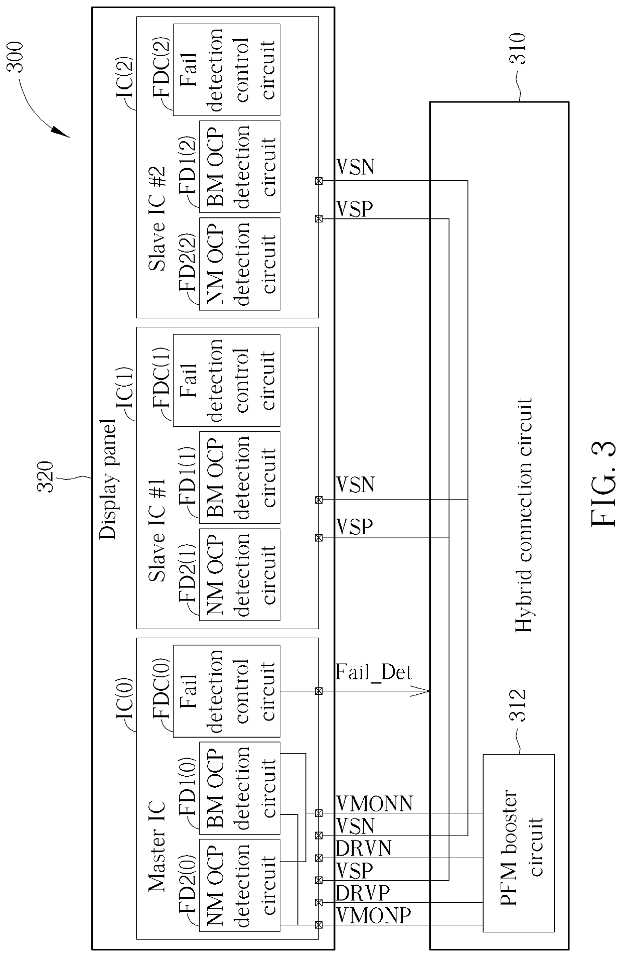 Method for performing hybrid over-current protection detection in a display module, and associated timing controller