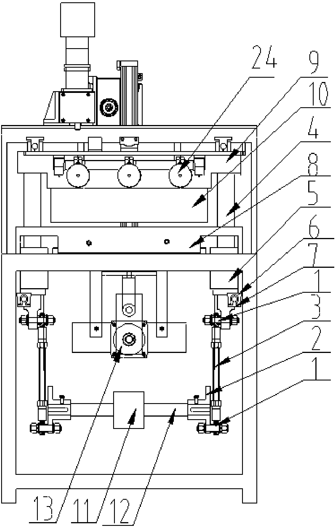 A kind of manipulator automatic material sorting type cutting device