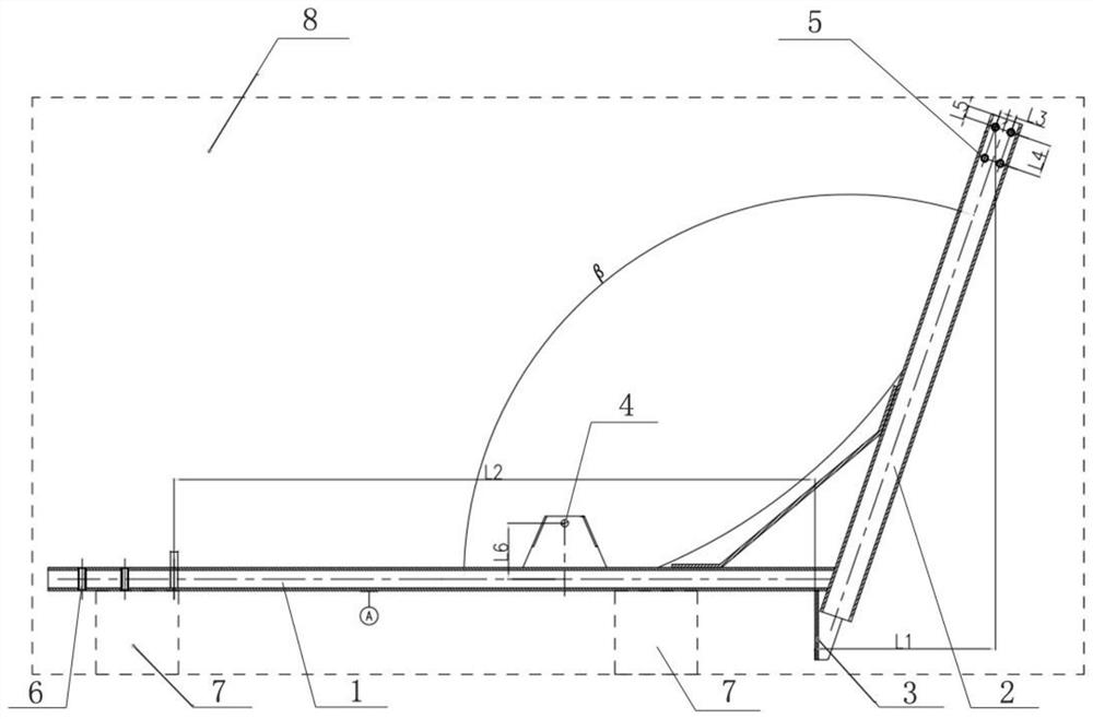 A kind of processing technology of boring and milling machine for cotton box turning support