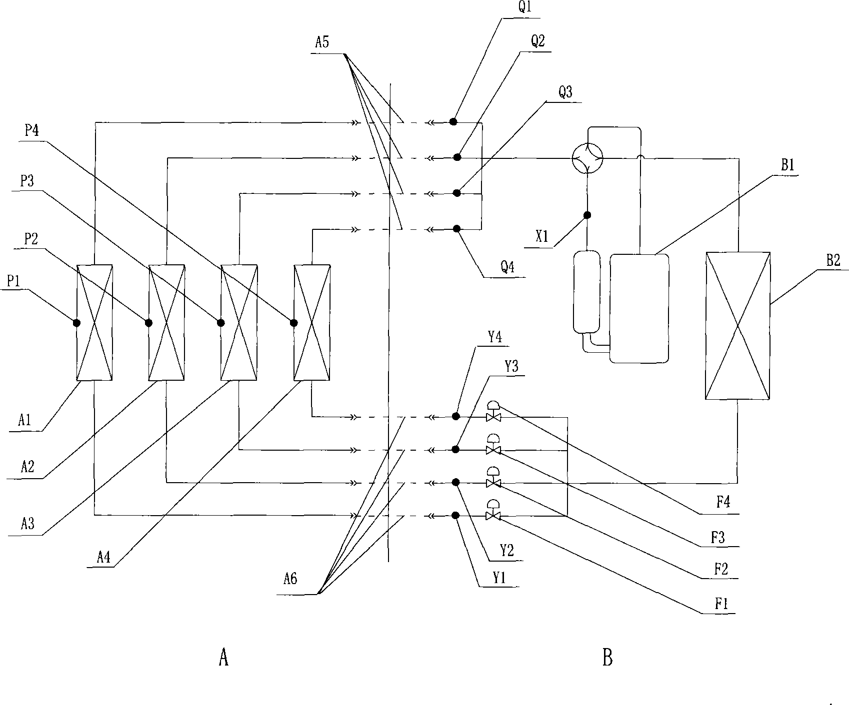 Substitution control method for air conditioner fault sensor