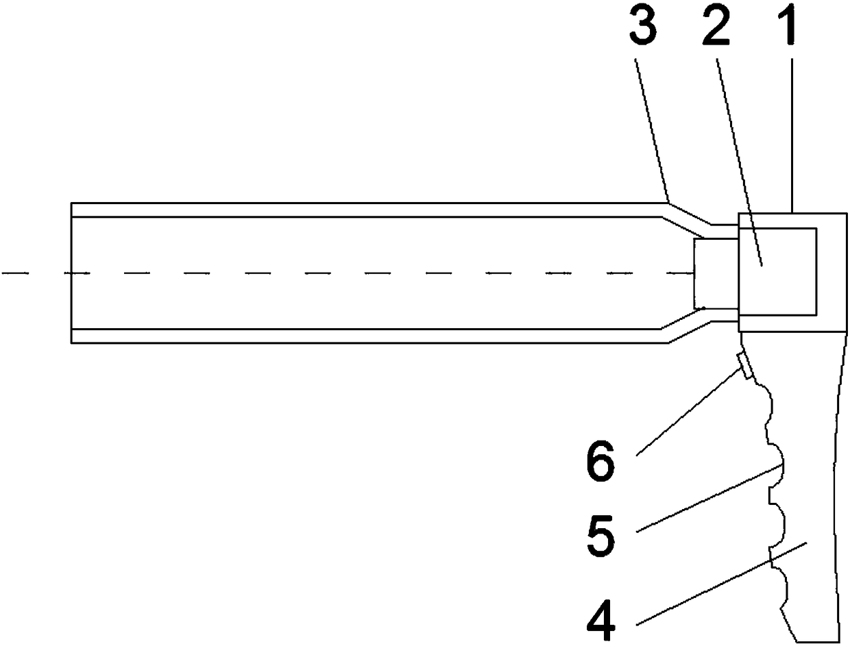 Tea caddy internal polishing device