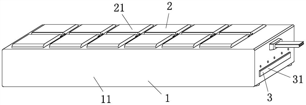 Adjusting assembly convenient for fixing and dismounting power strip