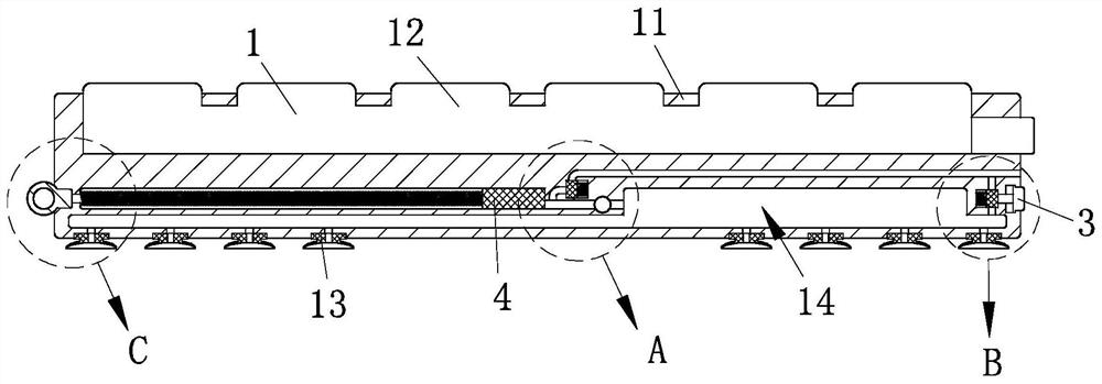 Adjusting assembly convenient for fixing and dismounting power strip