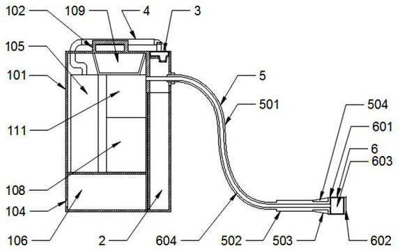 A device for removing residual sand in the inner cavity of castings by air flow