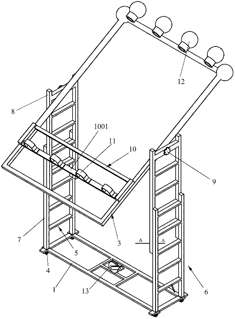 Insulation characteristic test device of insulating rod