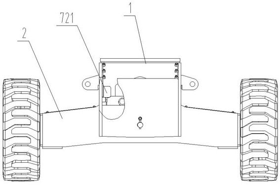 Hydraulic full-time floating control system and control method of boom type aerial work platform