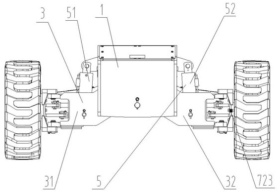 Hydraulic full-time floating control system and control method of boom type aerial work platform