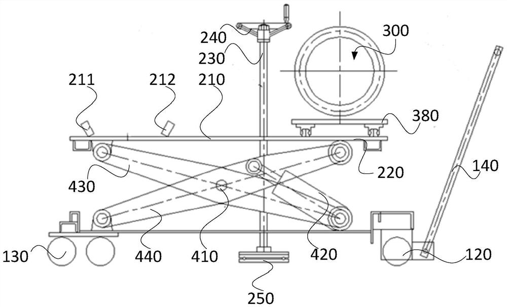 Wheel set flaw detection device