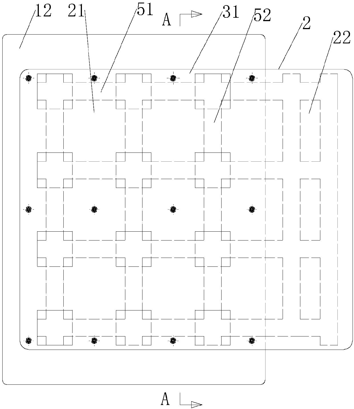 Circuit board air-cooled heat radiation device