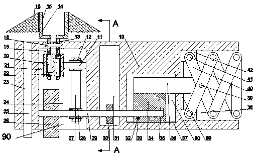 Automatic traffic dispersion equipment for pedestrian flow at intersection