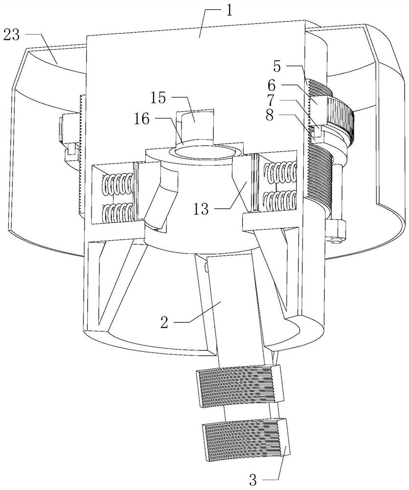 Automatic locking device for core roller of ring rolling machine