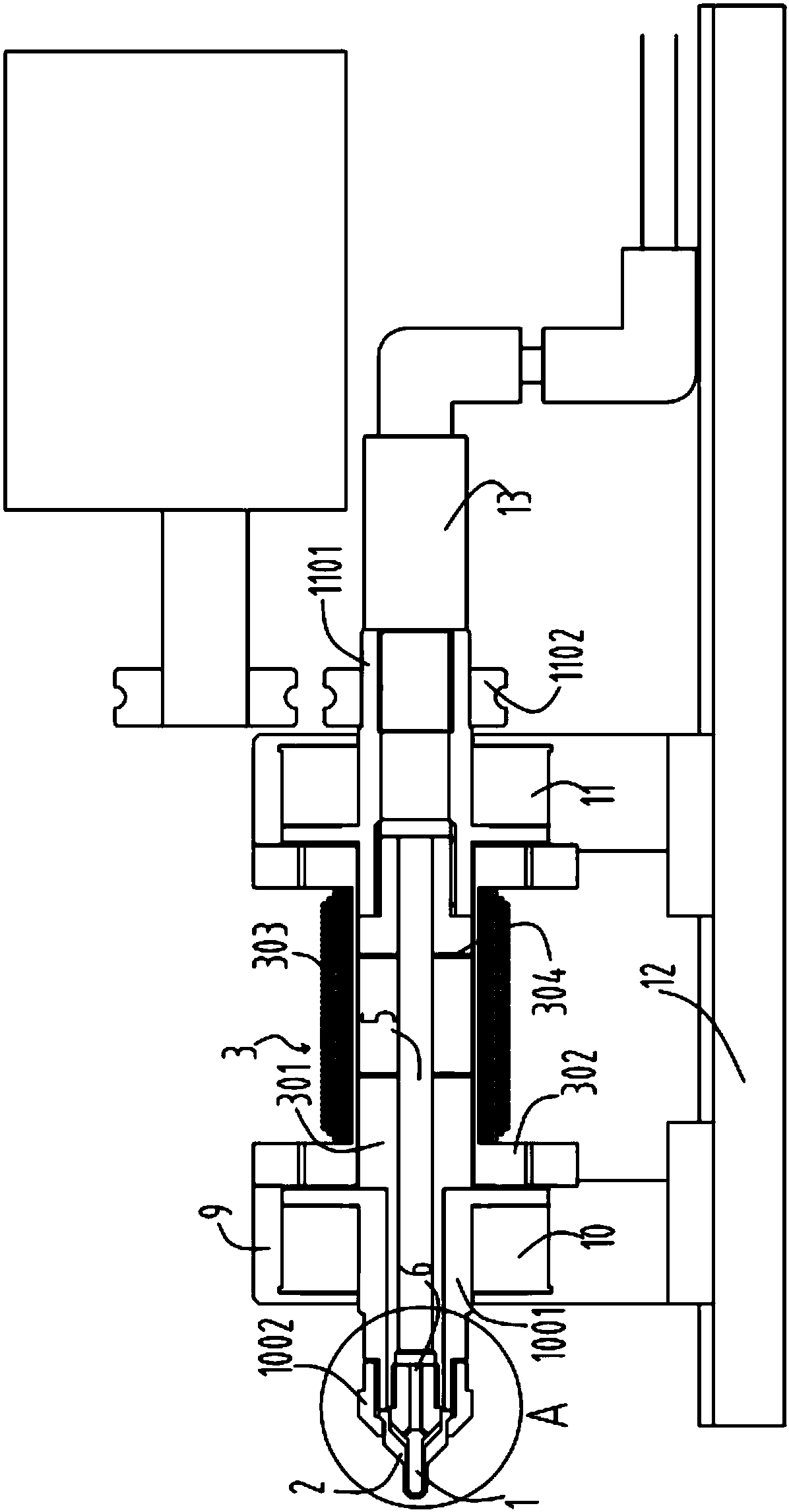 A magnetic-gas composite fluid grinding head device