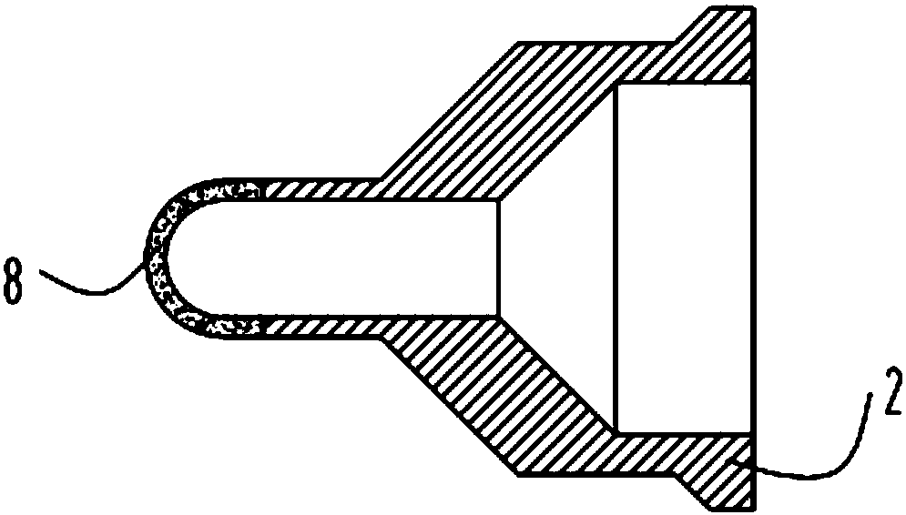 A magnetic-gas composite fluid grinding head device