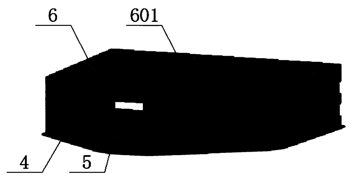 Portable test trough applied to field rainfall test and test method